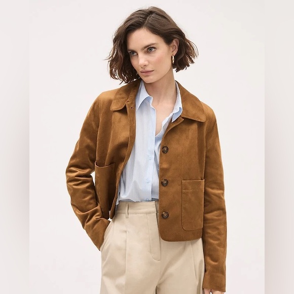 RW&CO. Jackets & Blazers - RW&CO. Tan Suede Women's Blazer